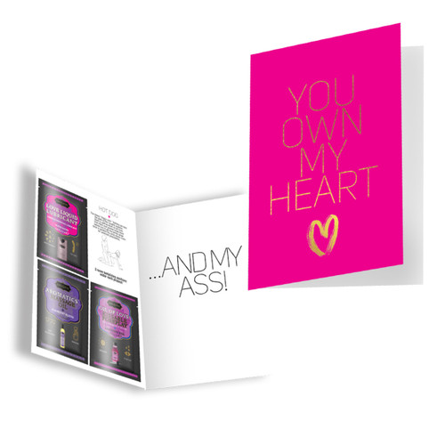 Naughty Notes Greeting Card-You Own My Heart