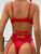 Intimate Desire-Applique & Chain Set-Red-Sizes Small-Large