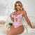 Intimate Desire-Pretty In Pink Lace Teddy-Sizes Small-Large
