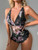 Intimate Desire-Ruffle Teddy-Bodysuit-Floral Colour-Sizes Small-3xl