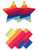 Pretty pasties Pride cross & Star-Rainbow-2 pairs