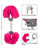 Ultra Fluffy Furry Cuffs-Pink