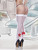 SHEER THIGH HIGH WITH BACKSEAM AND BOW WITH NURSE PATCH -Size 6-18
