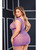 BACI CORSET FRONT LACE MINI DRESS - PURPLE - Size - Queen