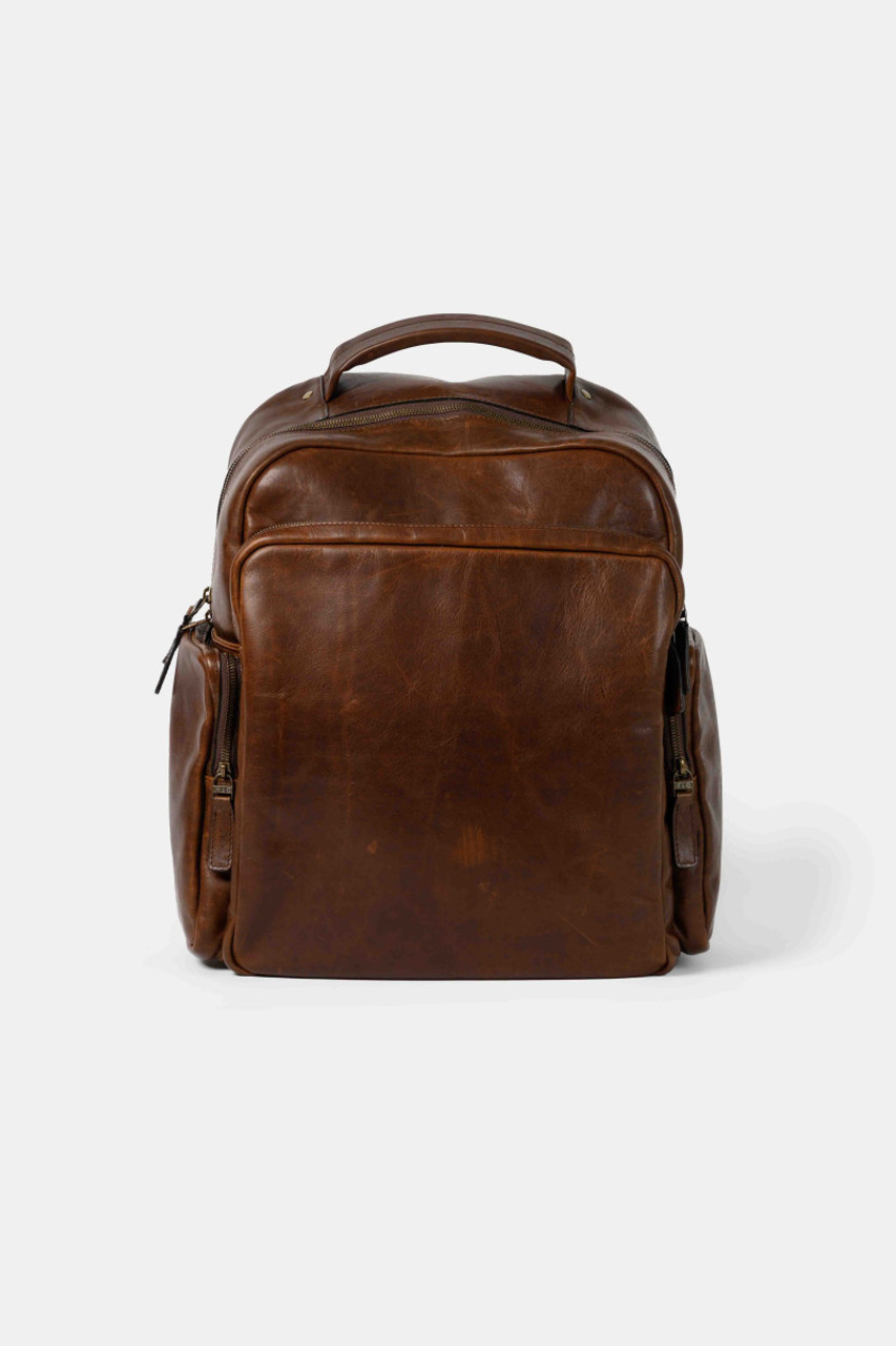 Mondo Quinn Leather Commuter Backpack | Moore & Giles