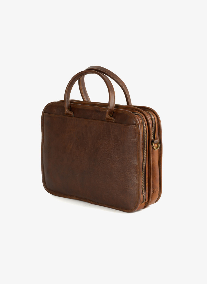 Miller Standard Leather Attaché | Moore & Giles