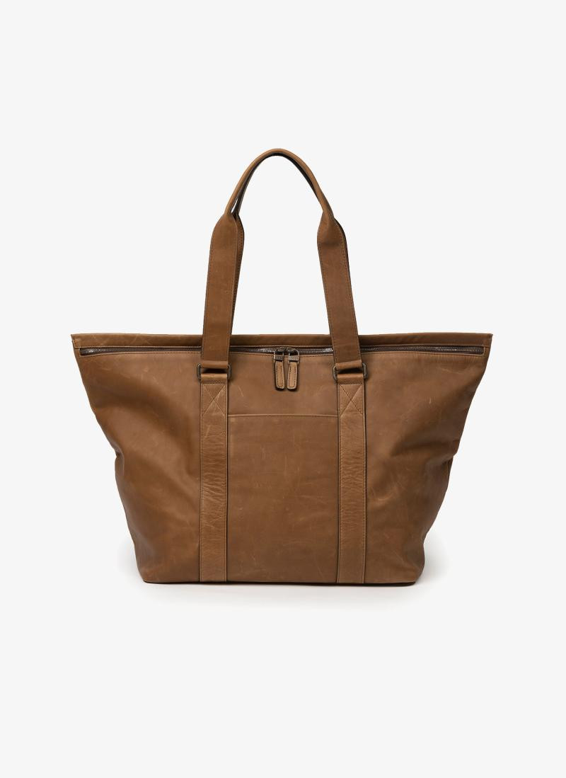Leather Zip Tote | Spacious & Versatile | Moore & Giles