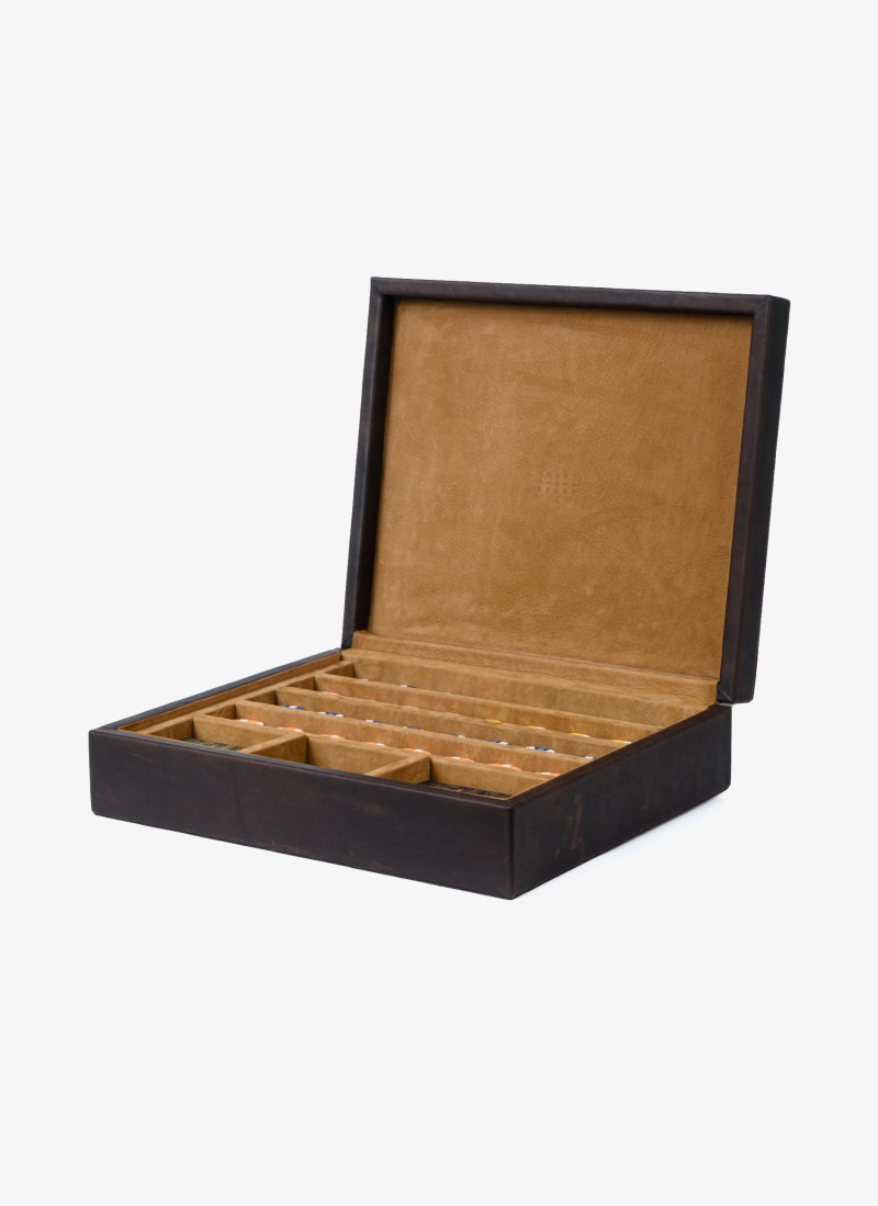Leather Poker Set | Luxury Gaming Essentials | Moore & Giles