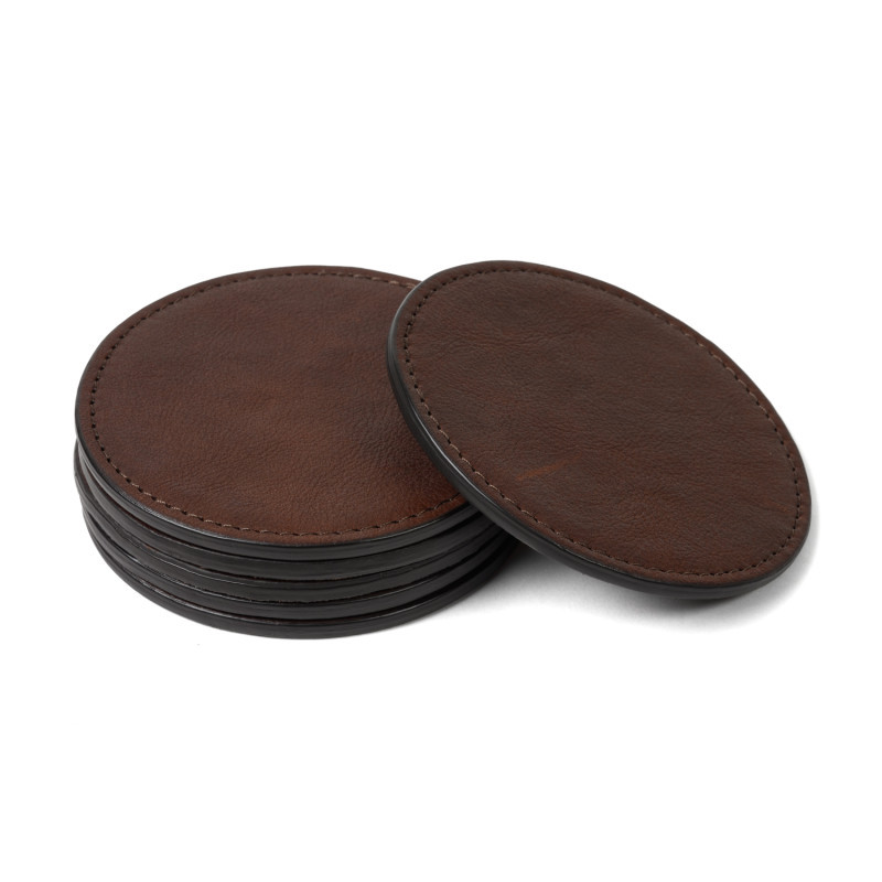 Leather Coaster Set | Elegant & Durable Protection | Moore & Giles