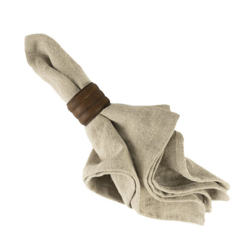 Leather Napkin Ring Set Leather Napkin Ring Set