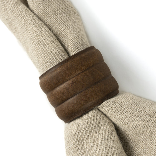 Leather Napkin Ring Set Leather Napkin Ring Set