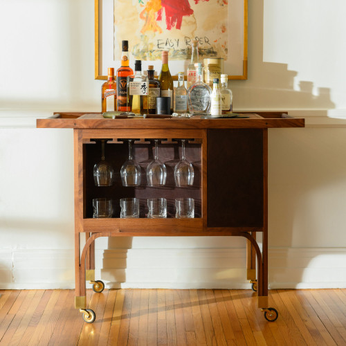 Rivermont Rolling Bar Cart