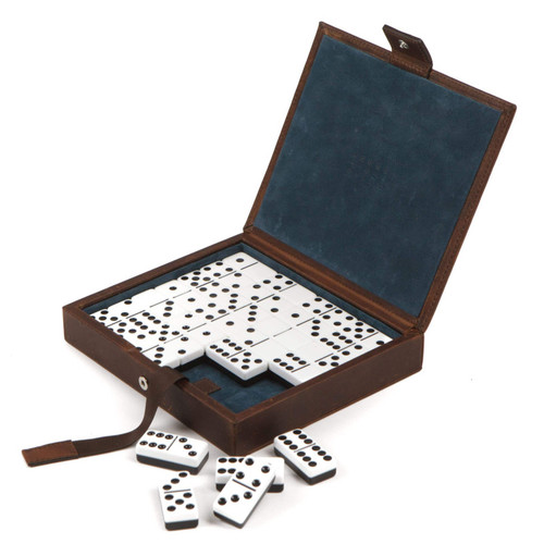 Leather Dominoes Set Leather Dominoes Set