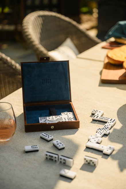 Leather Dominoes Set Leather Dominoes Set