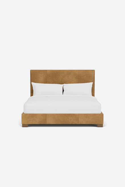 Belvedere Leather Platform Bed