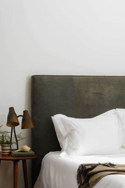 Belvedere Leather Platform Bed
