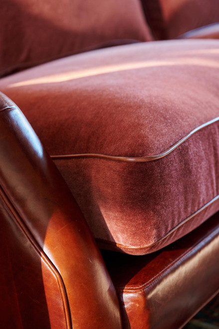 Hamilton Sofa - Mohair & Leather