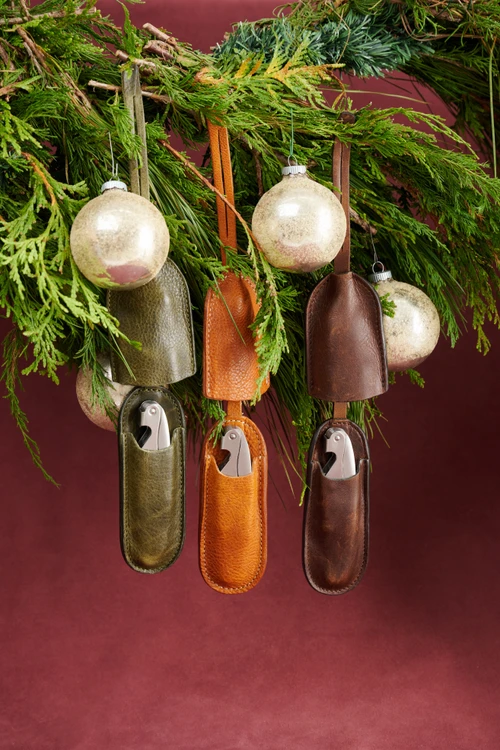 Leather Wine Key Holder
