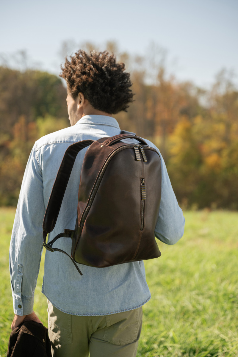 【COLOR iN ID】Hills leather string backpack Buy Leather Texas Drawstring Backpack Piel Leather 9726
