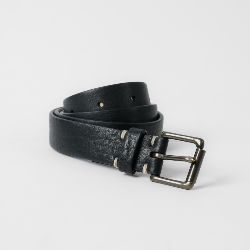 Narrow Leather Belt | Leather Uniform Belt | Moore & Giles