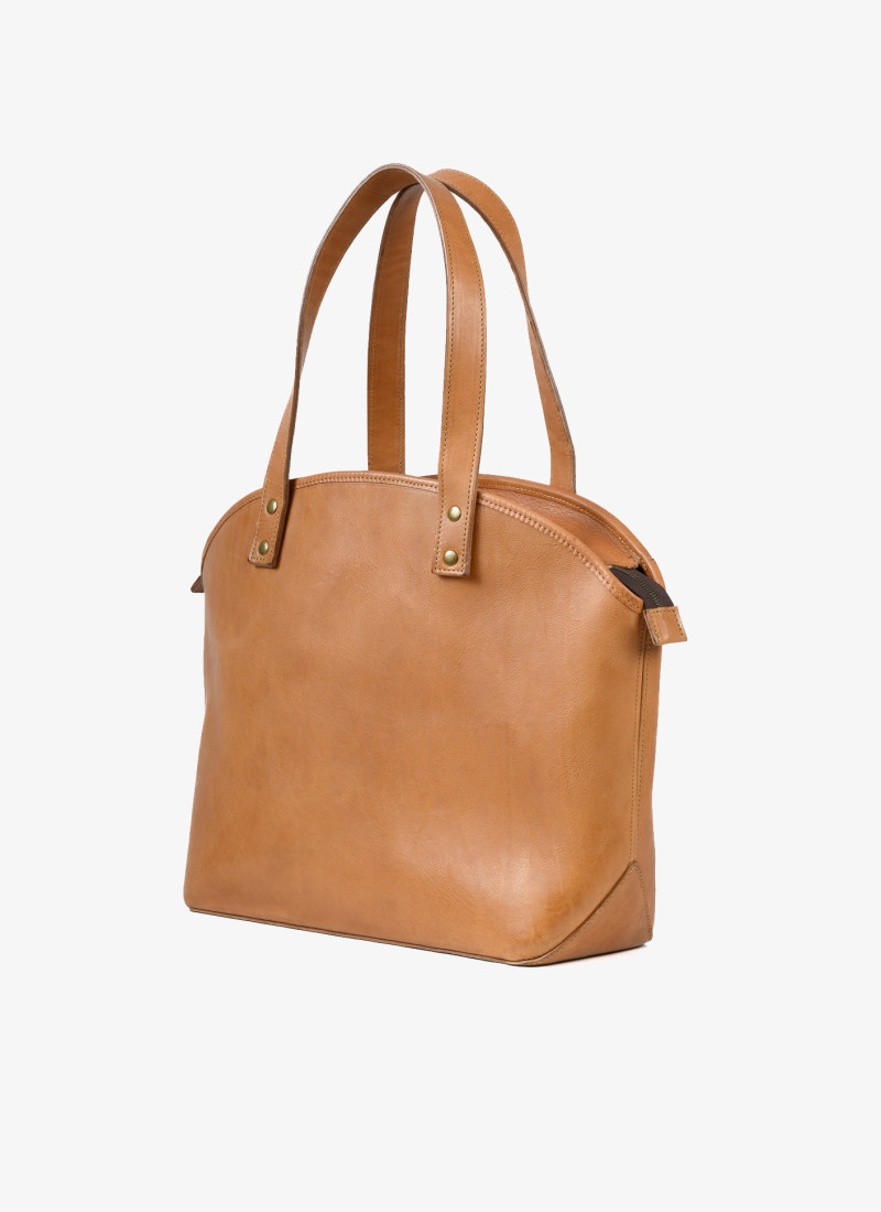 【EEUN】Leather Patterned Big Tote Bag Eden Oversized Leather Tote Bag - Zippered