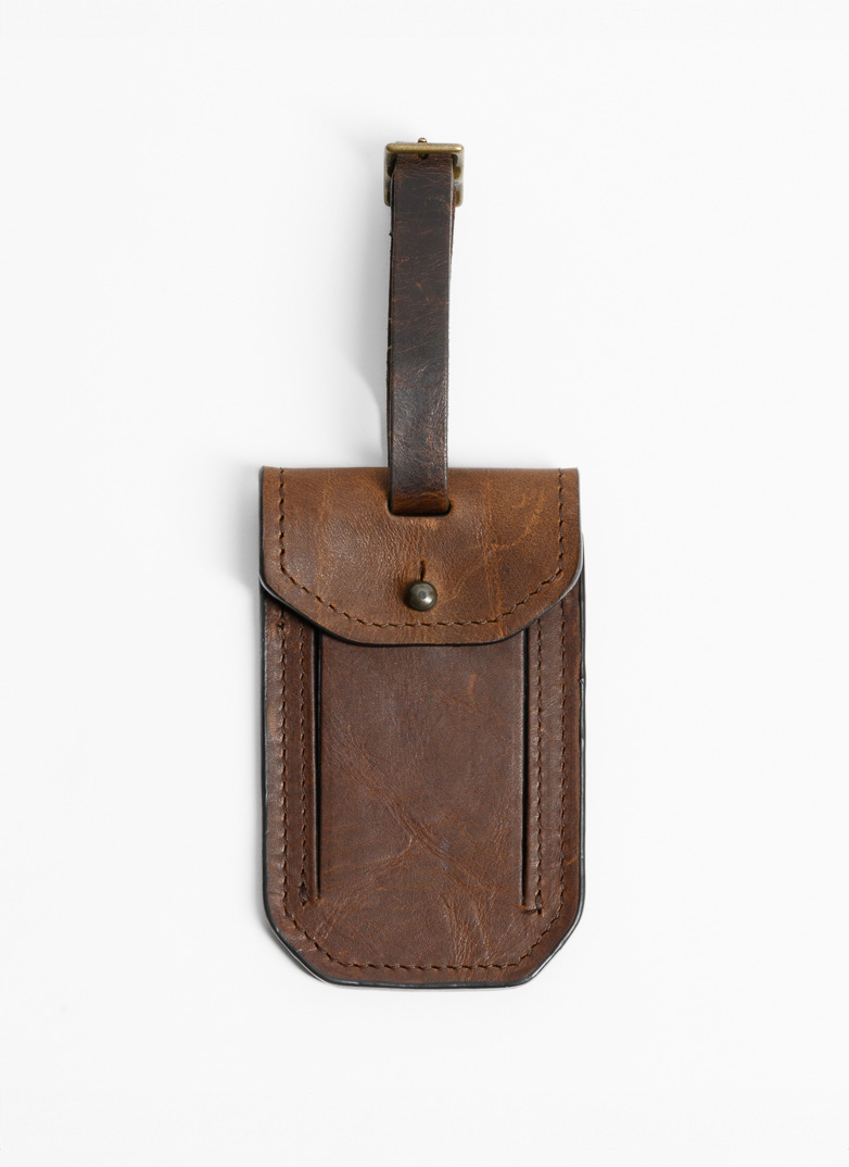 Leather Luggage Tag | Personalized Travel Accessory | Moore
