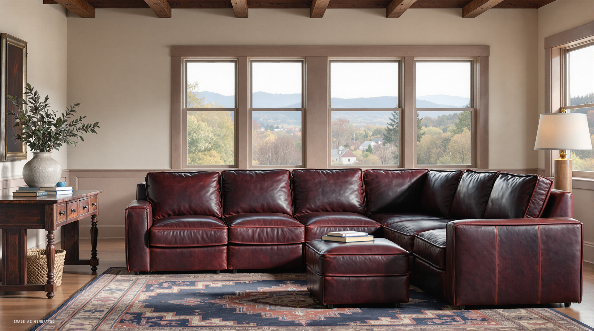 Meriwether modular sofa in living room setting