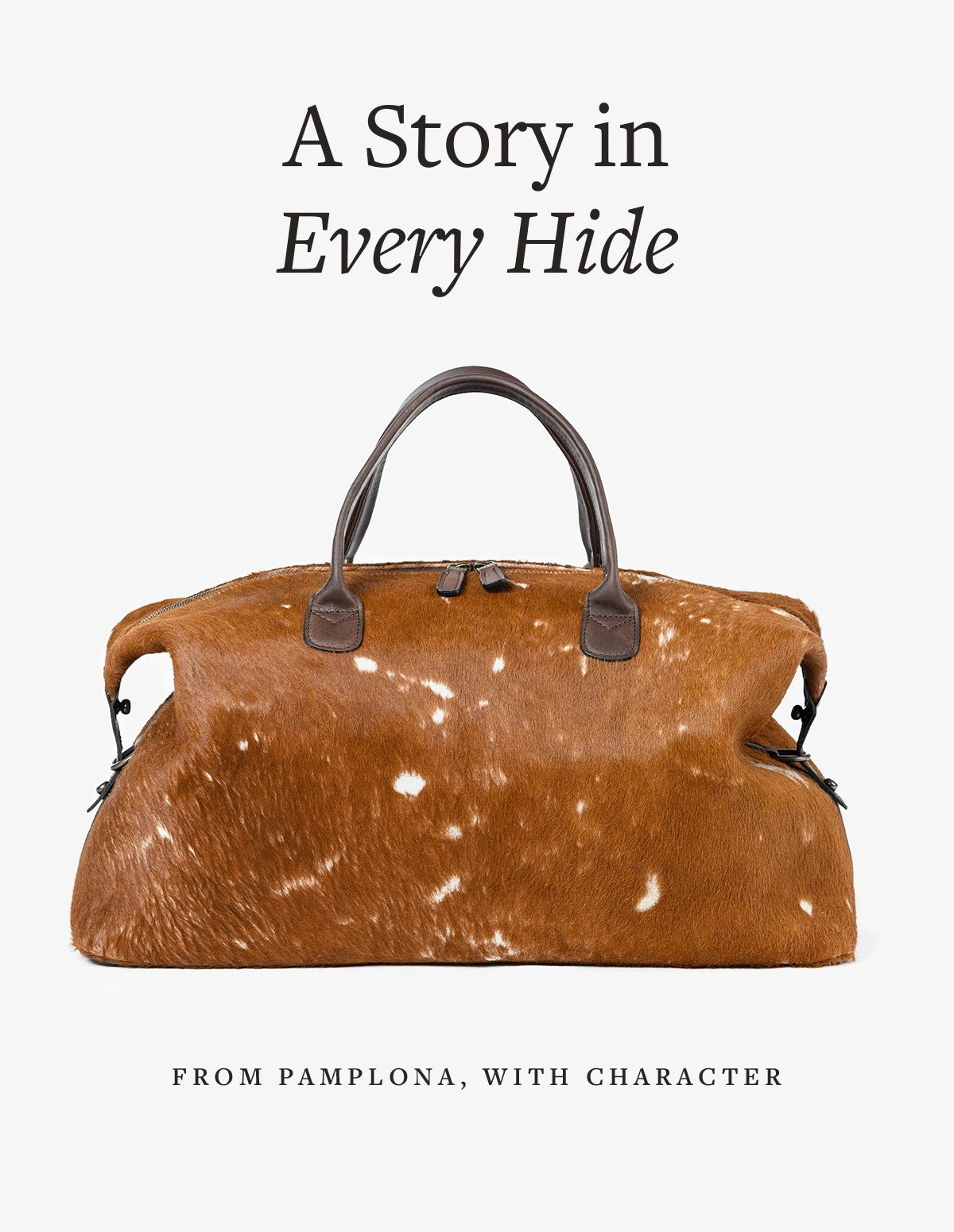 The Pamplona Collection, one-of-a-kind leather pieces