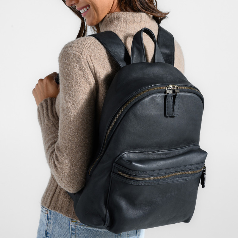 Reclaimed Leather Backpack | Moore & Giles