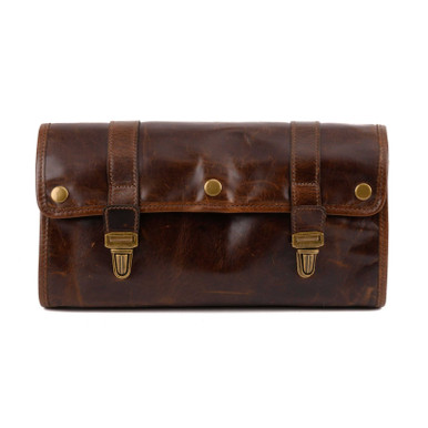 Leather Hanging Wash Bag | Austin Hanging Wash Kit | Moore & Giles