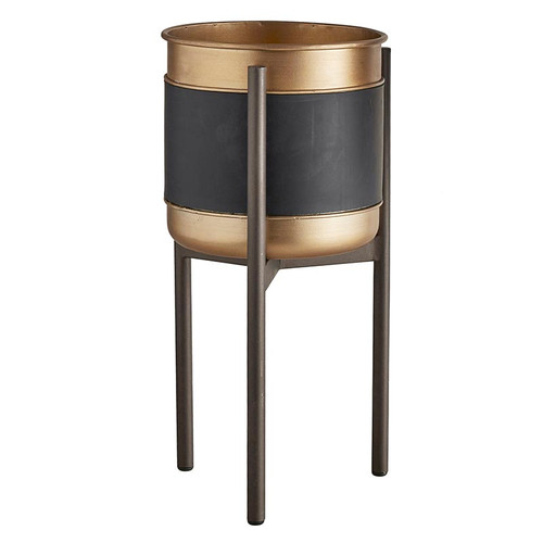 Gold/Black Plant Stand - Small