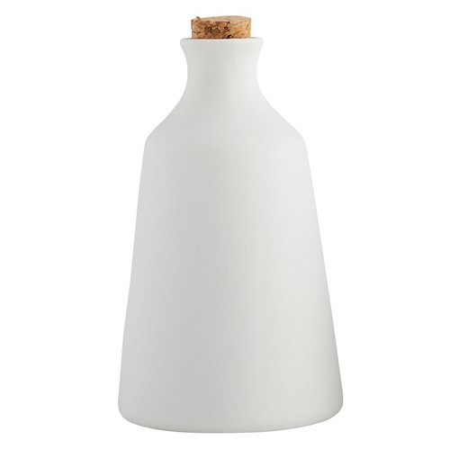 White Ceramic Cork Vase - Large