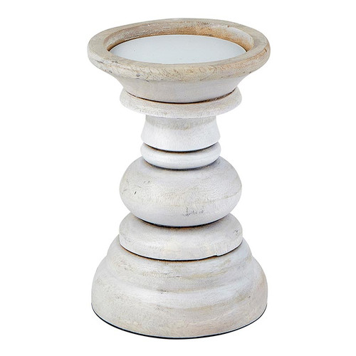 Light Gray Candle Holder - Small