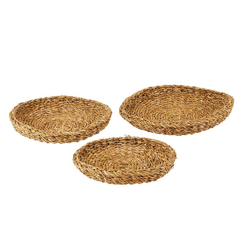Sea Grass Basket Set - Round Tray