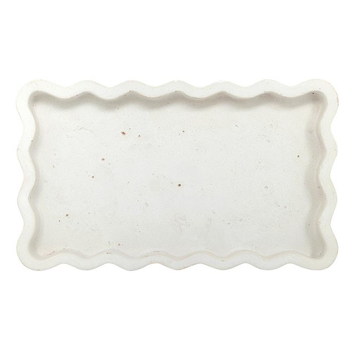 Stone Scalloped Tray