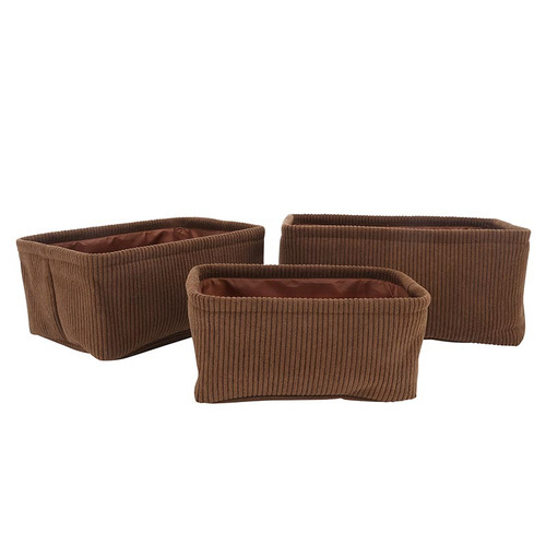 Cocoa Organizer Bins - Set of 3