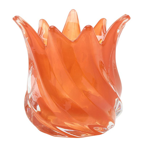 Amber Twist Votive Holder