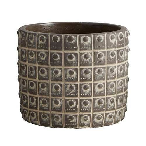 Round Beaded Pot - Medium