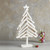 Wooden Strip Christmas Tree with Star
