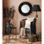 Black Fiber Wall Mirror