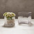 Square Clear Glass Vase - Small