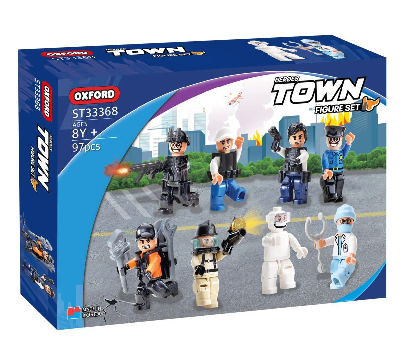 OXFORD ST33368 Town Heroes (Set of 8 figures) - GooGY Toys