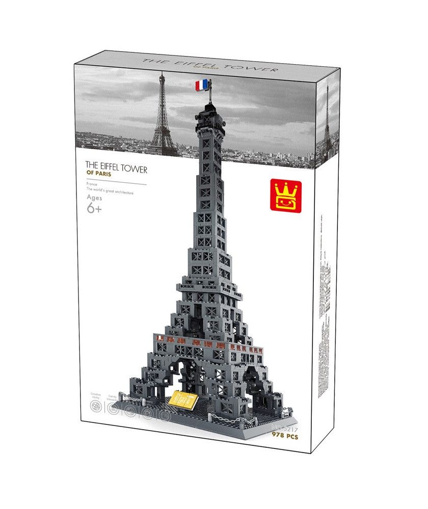 WANGE Eiffel Tower (France) 976 pcs. Building Blocks Toy Set World
