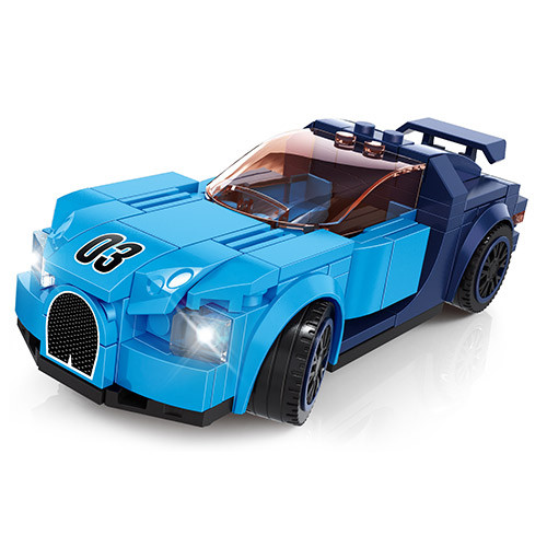 6-Stud Sports Car - Blue
