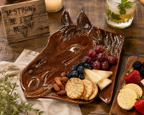 Unique Pony Horse Ceramic Dish