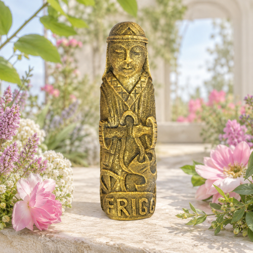 Frigg Norse Goddess Statue Made Of Volcanic Stone