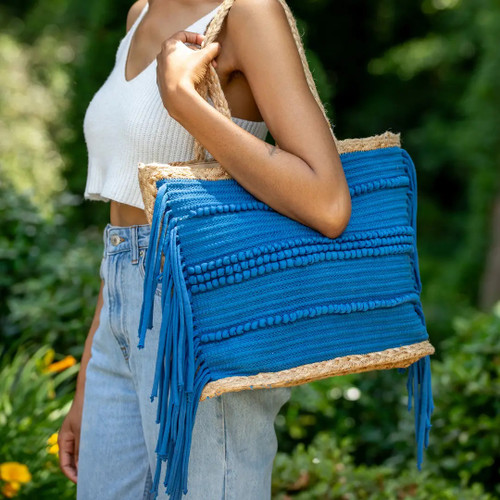 Large Fringe Beach & Market Tote