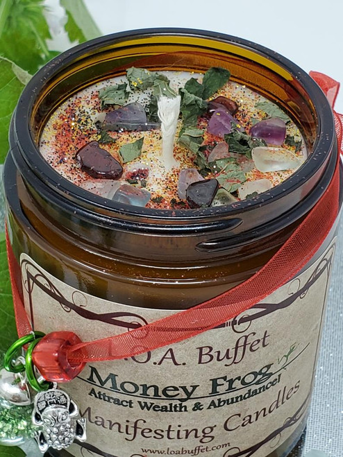 Money Frog Prosperity Candle