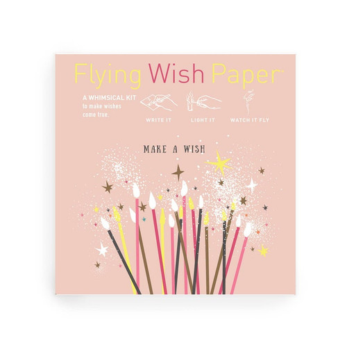 "Happy Birthday" Flying Wish Paper, Manifesting Kit, Whimsical Gift, Wedding or Party Favor, Birthday Gift