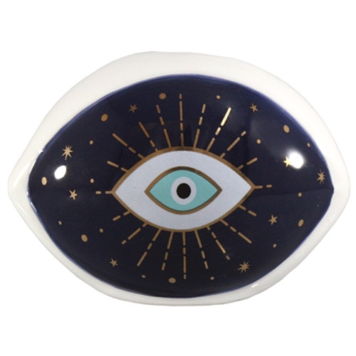 Hand Crafted Ceramic Evil Eye Protection Pot